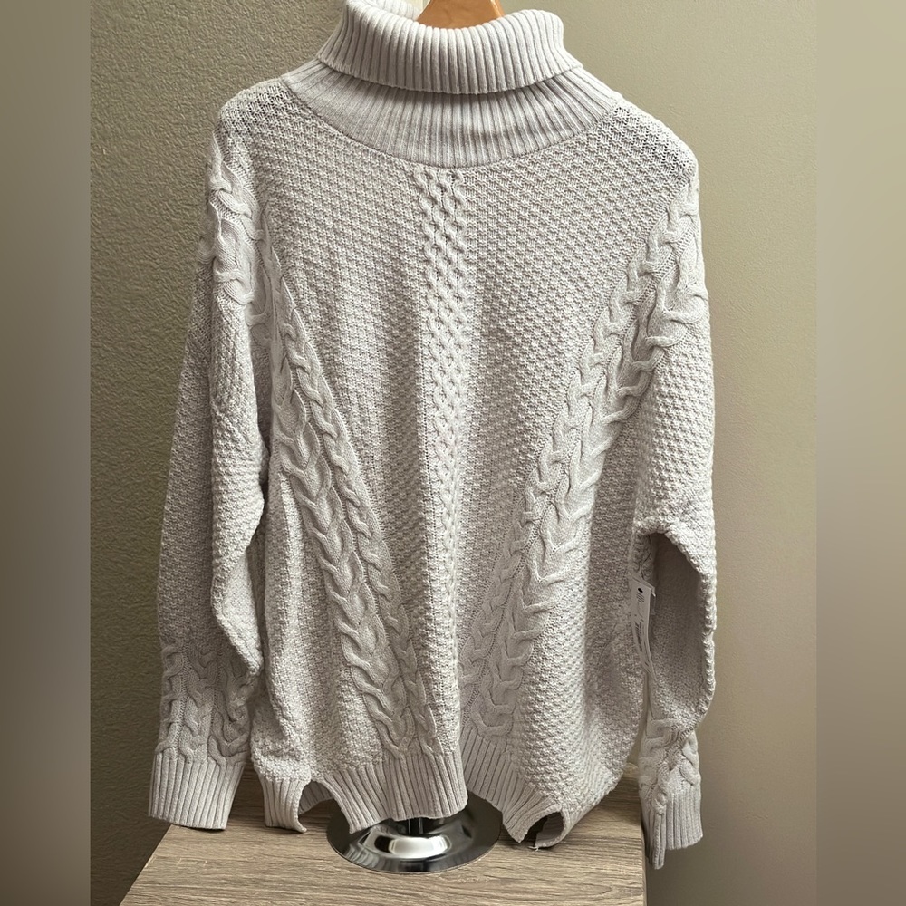 A.N.A - WOMEN’S TURTLENECK LONG SLEEVE SWEATER